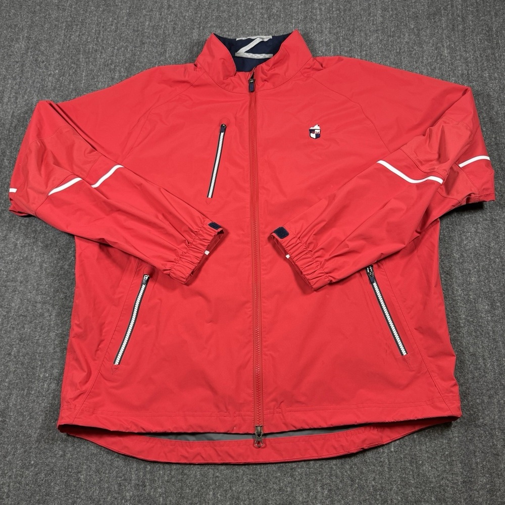 Zero Restriction Men's XL Golf Jacket Red Navy Kentucky 1924 Full Zip